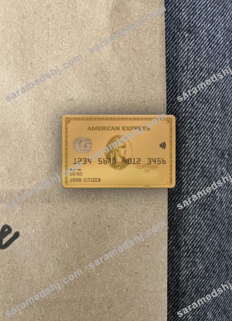 USA Texas 5Point Credit Union bank AMEX gold card photolook front